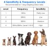 Ultrasonic Anti-barking Device 49.2Feet Sensing Sonic Bark Deterrent with 4 Ultrasonic Frequency Levels 4 Sensitivity Levels Indoor Outdoor Dog Bark C